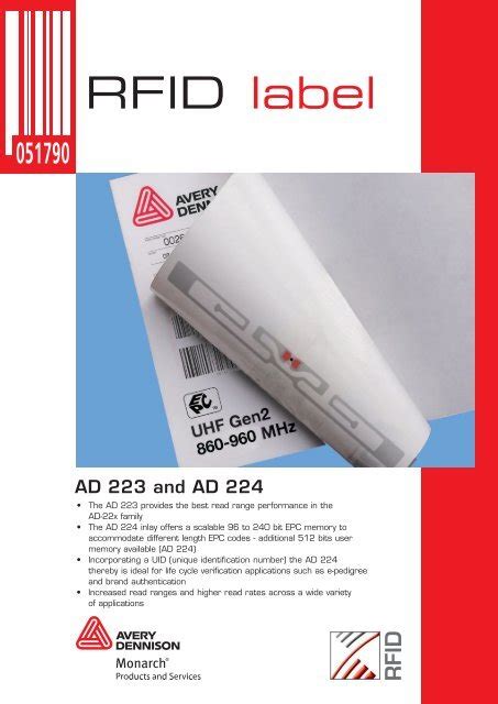 rfid labels avery dennison|avery dennison 3008466.